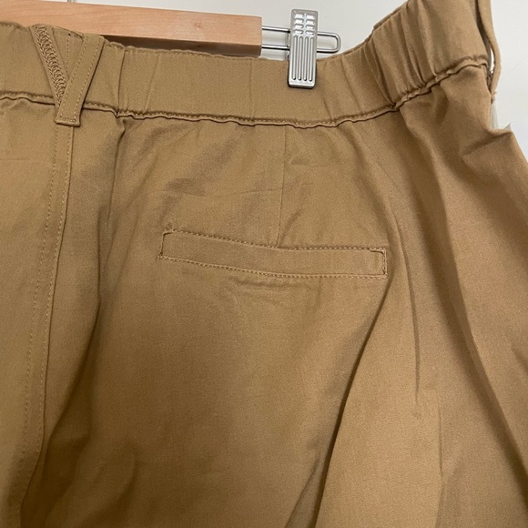 Universal Standard Karlee stretch cotton twill cargo pants, vintage khaki L/22 - Picture 8 of 9